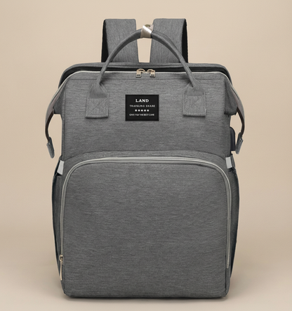 The Nella Nest Traveler – 3-in-1 Diaper Backpack & Portable Baby Bed