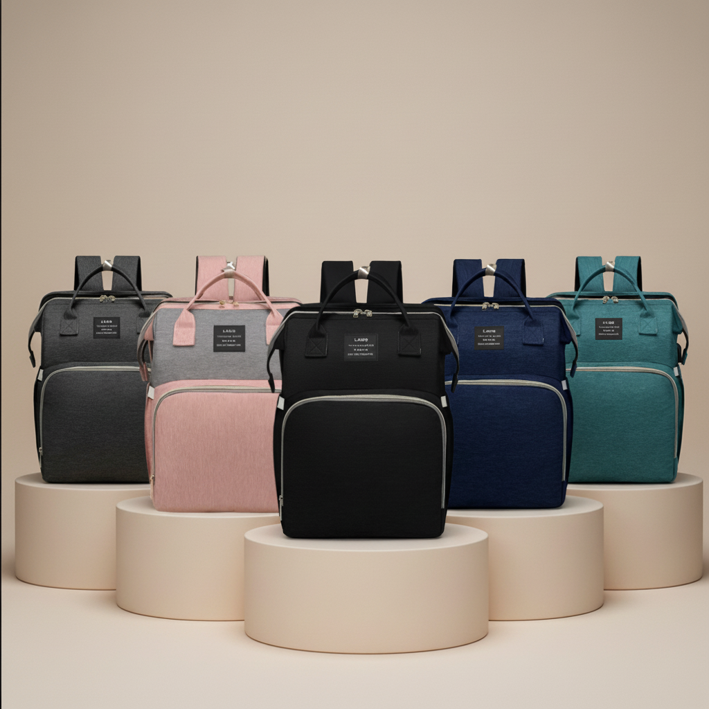 The Nella Nest Traveler – 3-in-1 Diaper Backpack & Portable Baby Bed