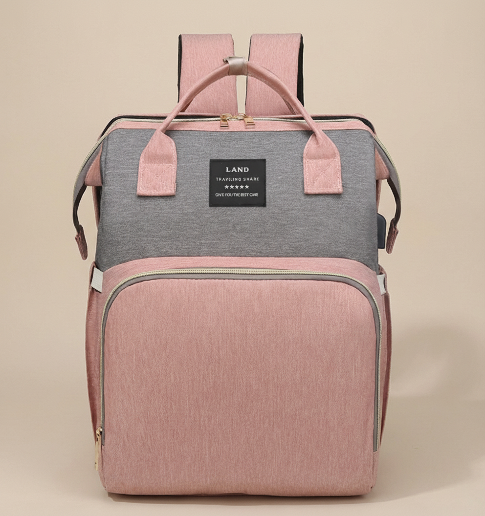 The Nella Nest Traveler – 3-in-1 Diaper Backpack & Portable Baby Bed