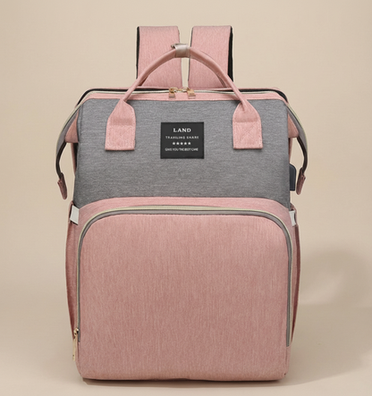 The Nella Nest Traveler – 3-in-1 Diaper Backpack & Portable Baby Bed