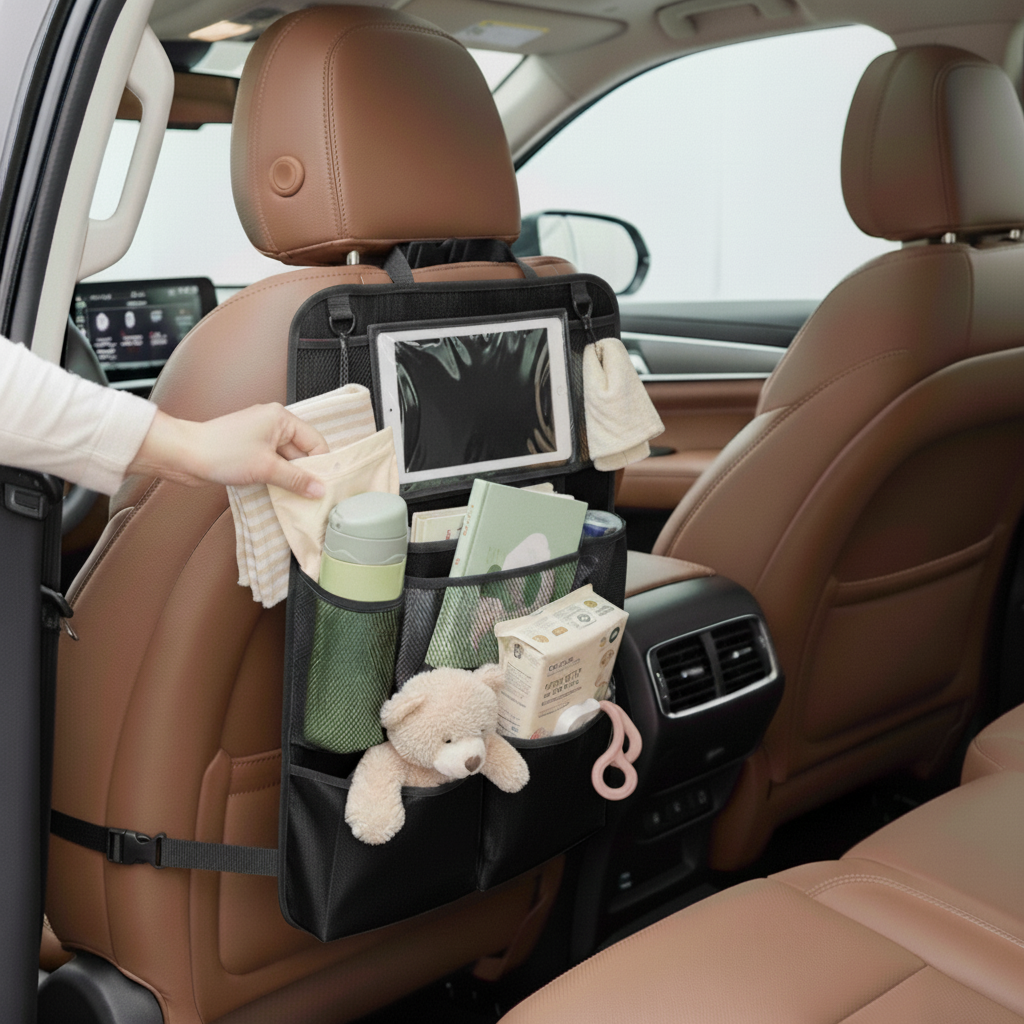 Car Seat Organizer Back Shopping Bags Multi-function Anti-kick